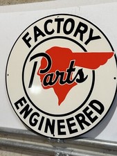 Vintage Style Pontiac Factory Engineered Parts Metal Heavy Steel Quality Sign