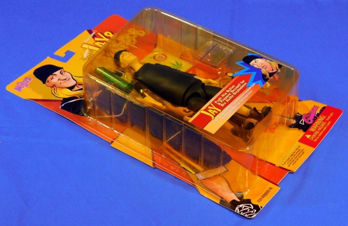 BIG BLAST VIEW ASKEW TALKING JAY & SILENT BOB 2-FIGURE LOT SIGNED