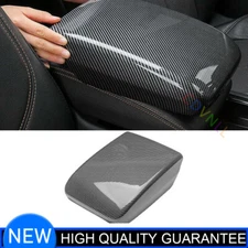 For Audi Q5 2018-2021 Carbon Fiber Car Car Armrest Box Cover Trim Protector 1PCS