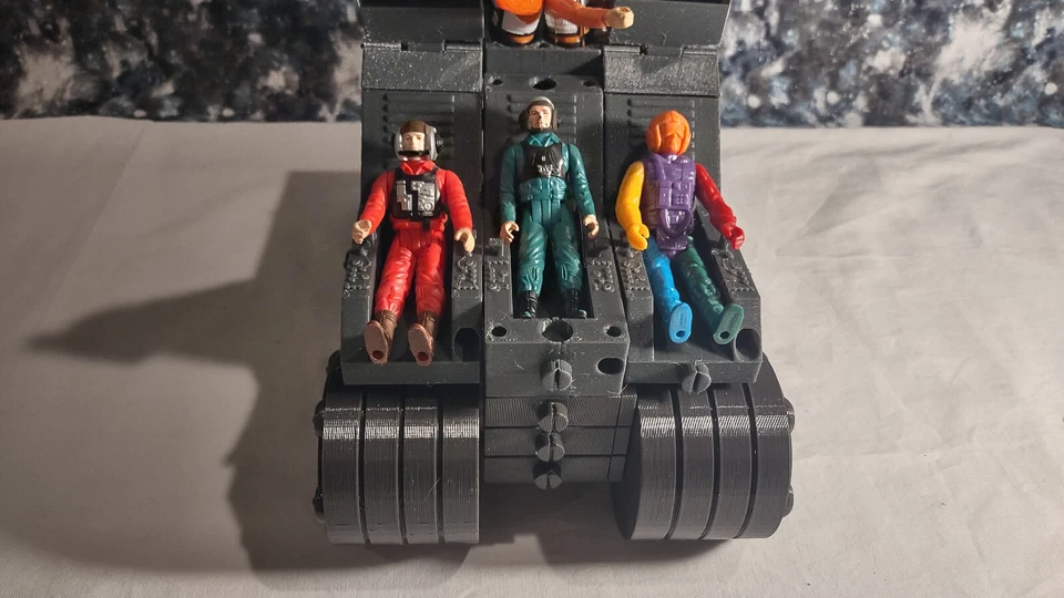 Transporte de tropas para figuras de acción de la Guerra de las Galaxias de 3,75 pulgadas ruedas tanque vehículo coche Foto 3 de 4