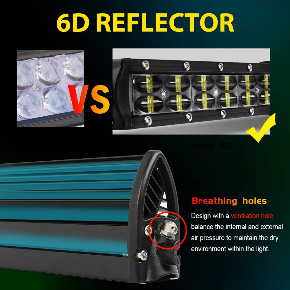 Combo de cable de barra de luz LED de 32" para techo superior para Polaris RZR XP 4 1000 XP 900 800 S Foto 4 de 4