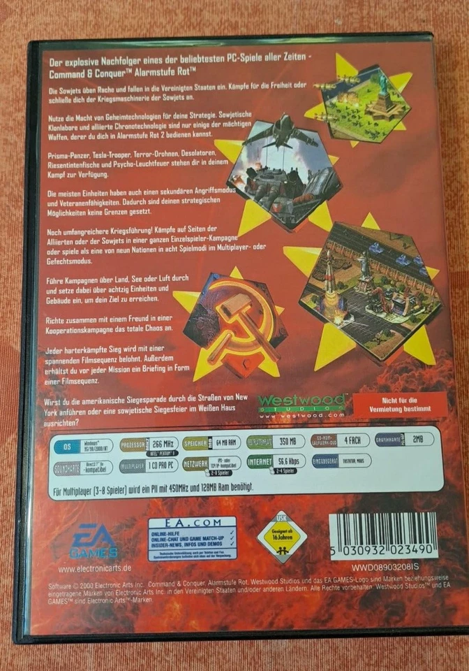 Command & Conquer 2 Alarmstufe Rot PC Spiel, sehr gut - Bild 2 von 3