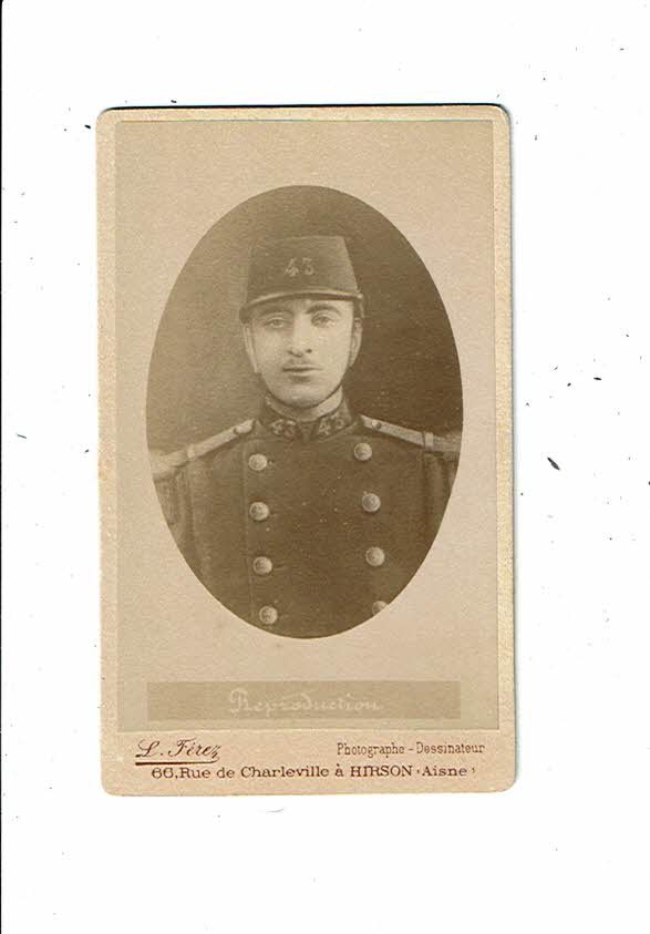 Photo CDV MILITAIRE 30° infanterie régiment de ligne 1880-1900