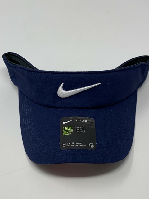 nike blue visor