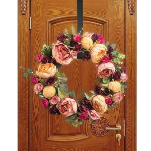 Xmas Christmas Wreath Door Hanger Secure Strong Metal Hook