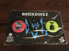 Watchogs 2 Videogame -UBISoft workshop - 3 pins- new