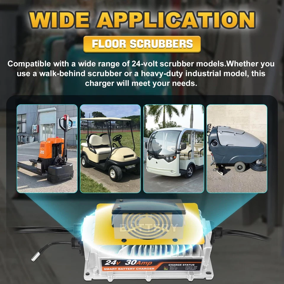 24 Volt 30A Forklift Battery Charger Single Phase Lead Acid Battery Fast Charger - Image 2 of 4