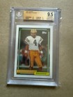 1992 Topps #696 Brett Favre RC Rookie GEM MINT BGS 9.5 Packers