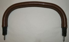 Austlen Stroller Front Leather Bumper Bar- Dark Brown