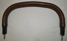 Austlen Stroller Front Leather Bumper Bar- Dark Brown