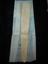 VTG 1900 20s NOS WOMENS KID FRENCH LEATHER 23 IN LONG OPERA GANT PERRIN GLOVES 6