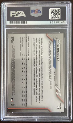 Bo Bichette Signed Autograph Auto Topps Rookie RC Card PSA/DNA | eBay