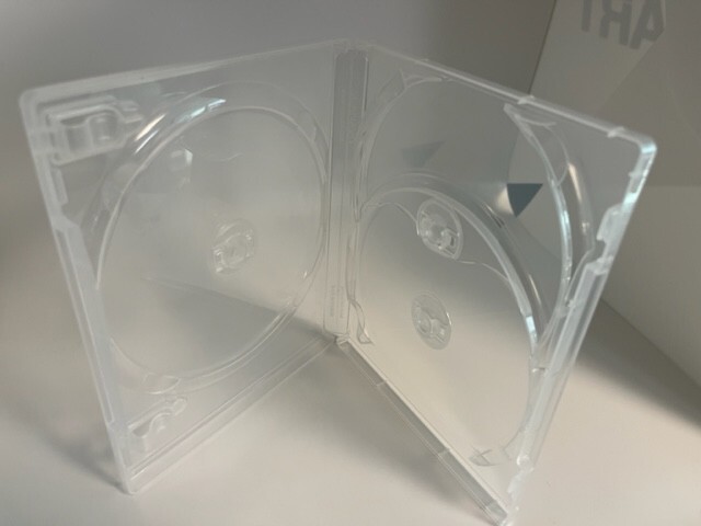 3 ORIGINAL SCANAVO CRITERION 17MM TRIPLE BLU-RAY CLEAR DVD CASES