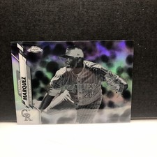2020 Topps Chrome Base Negative Refractor #44 German Marquez - Colorado Rockies