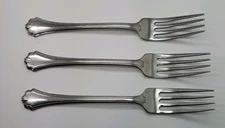Oneida USA Stainless Midtowne Pattern Set 3 Dinner Forks Free Ship!