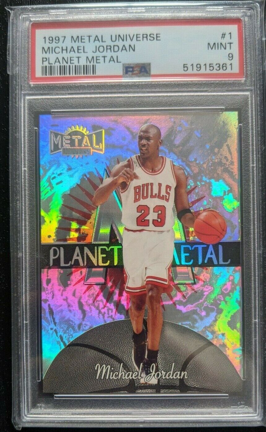 1997 Metal Universe Planet Metal Michael Jordan #1 PSA 9 MINT