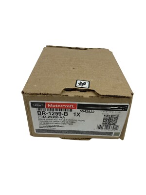 Genuine Ford OEM Motorcraft BR-1259-B Rear Disc Brake Set 7T4Z-2V200-AA
