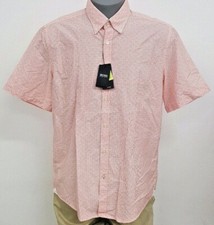 Hugo Boss Black Label Red White Geo Stripe S/S Men's Shirt NWT 115 Choose Size