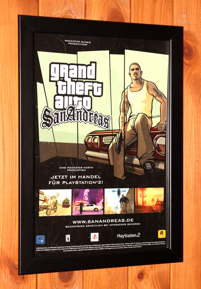 Grand Theft Auto San Andreas GTA PS2 Xbox PS3 Small Promo Poster