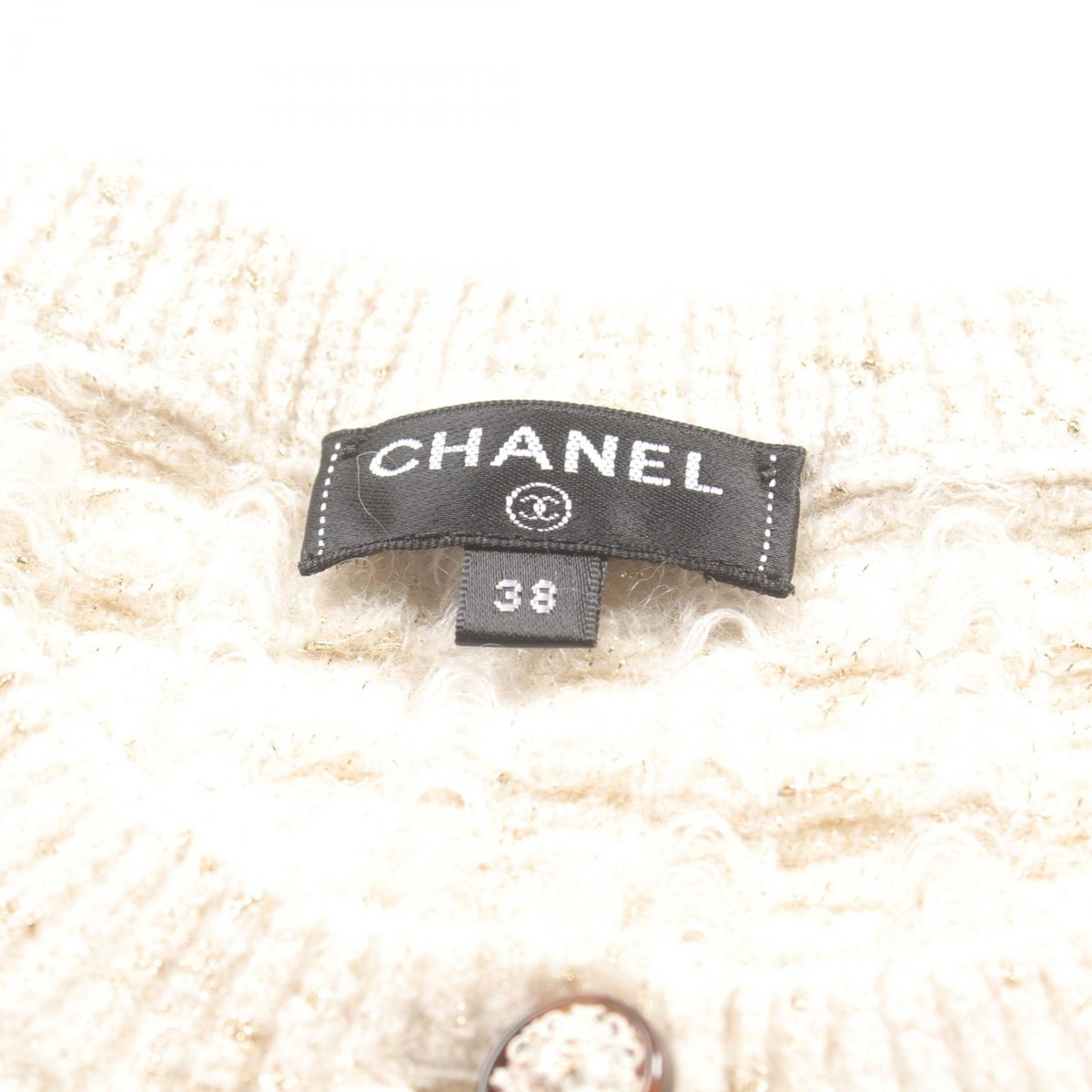 CHANEL Dress P57107K07456 wool Mohair White Used Women size CHANEL Dress P57107K07456 wool Mohair White Used Women size