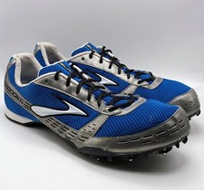 Brooks Track and Field Cleats Men's Blue Surge MD Athletic Running Shoes US 13