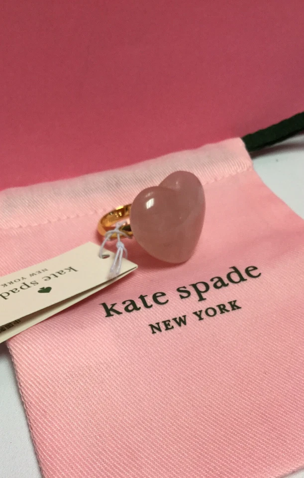 Новый с Ярлыками Kate Spade Нью-Йорк открытый сердце камень коктейльное кольцо размер 8 новый - Изображение 2 из 4