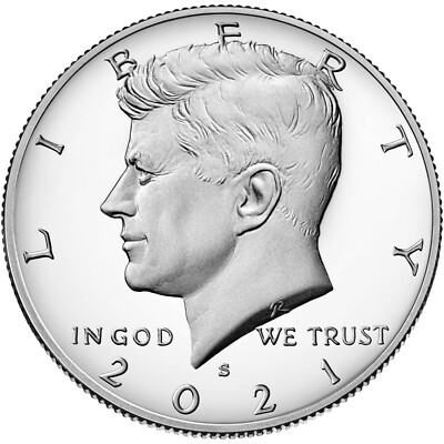 2021 S Kennedy 99.9% Silver Half Dollar PROOF Mint Kenedy 50 Cent