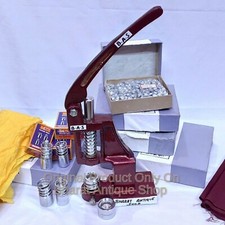 Manual Hand Press Machine Fabric Cover Button With 4 Dies and Free Buttons