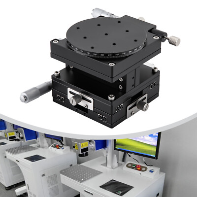 4 Axis XYZR Manual Trimming Platform Linear Stage Bearing Tuning Sliding Table