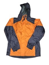 Boys Columbia Windbreaker Jacket Omni-Shield Waterproof Gray Orange Hooded Zip
