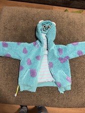 Little Sleepies Disney Monsters Inc. Sulley Sherpa Zip Hoodie Size 6 Play