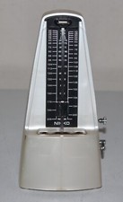 Nikko Seiki Metronome Standard Pearl white Made in Japan NO cover vg