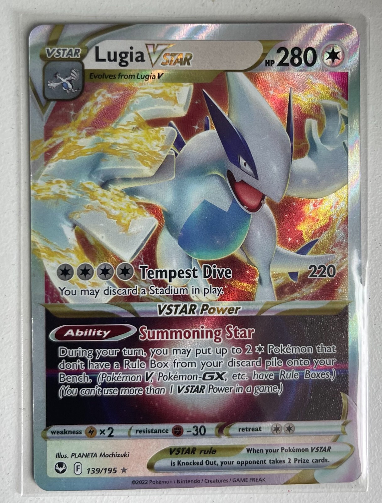 Lugia VSTAR 139/195 Ultra Rare Silver Tempest NM/M Pokemon TCG