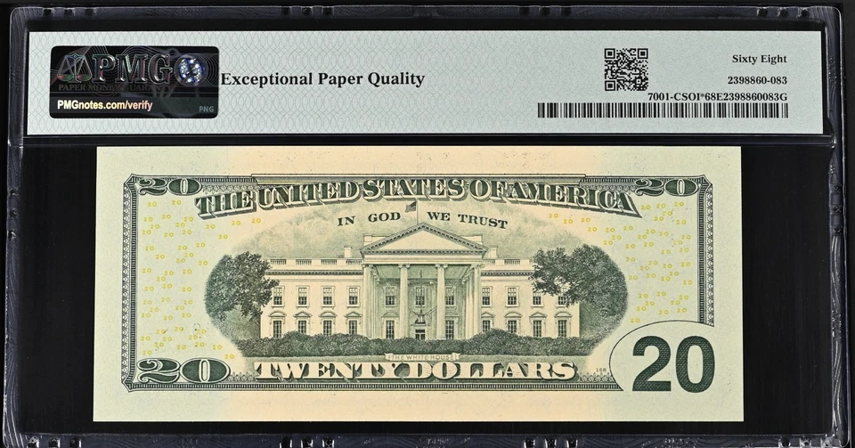 USA, 2017A, Federal Reserve Philadelphia , $20, PMG 68 EPQ , Fr#7001-CSOI* Star - Image 3 of 3