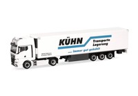 Herpa - Man Tgx Gx 4X2 Mit 3-Achsigem KüHlanhäNger Kuhn - 1/87 - HER318020