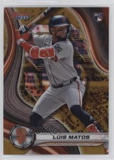 2024 Bowman's Best Gold Lava Refractor 47/50 Luis Matos #58 rw6