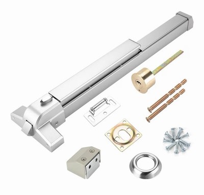 Dynasty Hardware Push Bar Panic Exit Device Emergency SMALL Doors 14.5  -25.5 
