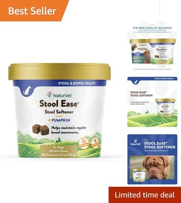 Easy Administer Stool Ease Chews for Dogs   40 Count for Gentle Digestion