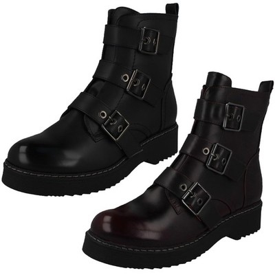 Damen Stiefeletten Spot On Schnalle