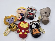 Lot of 6 Marvel Itty Bitty Hallmark Thanos Groot Rocket Hawkeye  Mini Plush