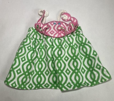 Mud Pie Infant Girl Dress Crab Rope Straps Size 0-6 Months