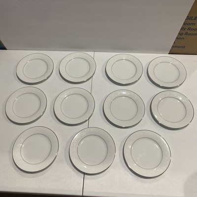 NORITAKE BUCKINGHAM PLATINUM 6.25'' Bread Dessert Plate #6438 Japan Set of 11