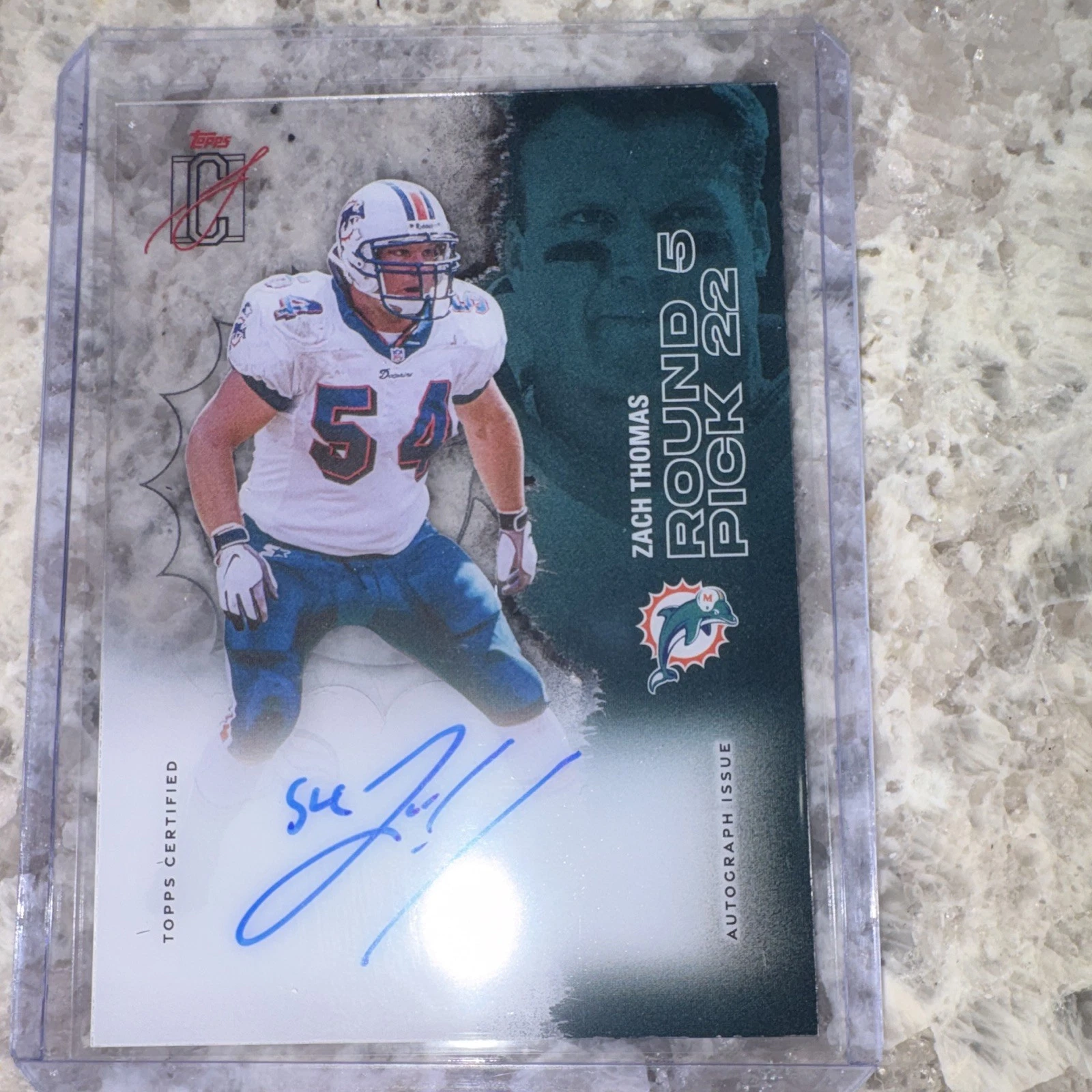 Topps Signature Class 2025 Auto Zach Thomas Dolphins VCCCA-ZT