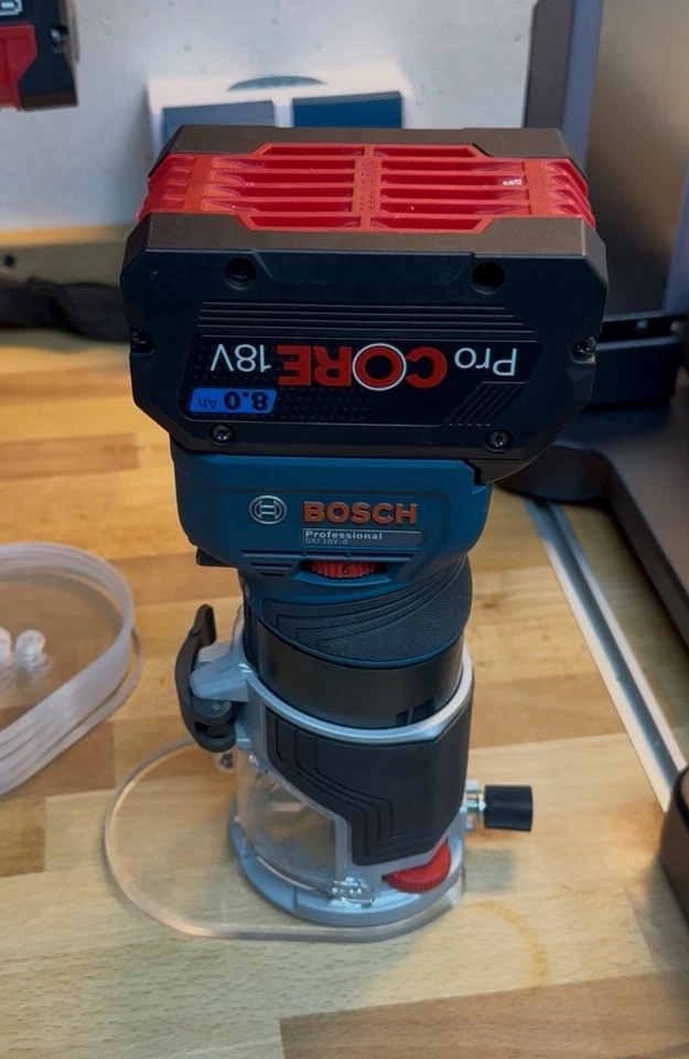 Bosch GKF 18V-8 Base Plate Skid Plate Milling Plate Clear CNC Milled!!! - Image 4 of 4