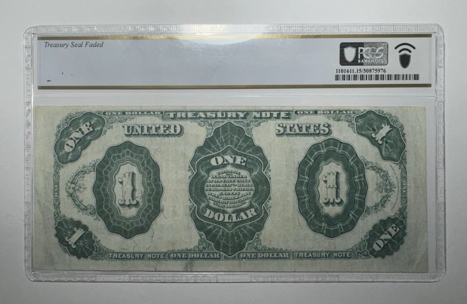 Billete del Tesoro de $1 de 1891, Fr. 350 PCGS 15 Foto 2 de 2