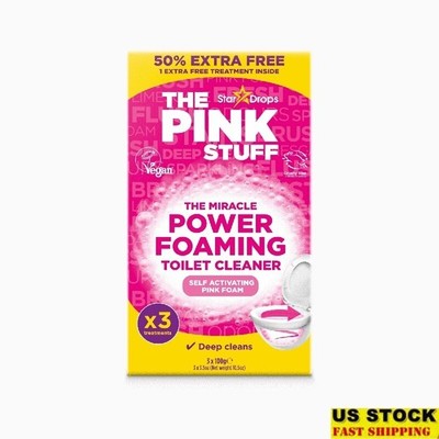 Foaming Toilet Cleaner Stain Remover Deep Clean Self-Activating Formula 3 Count