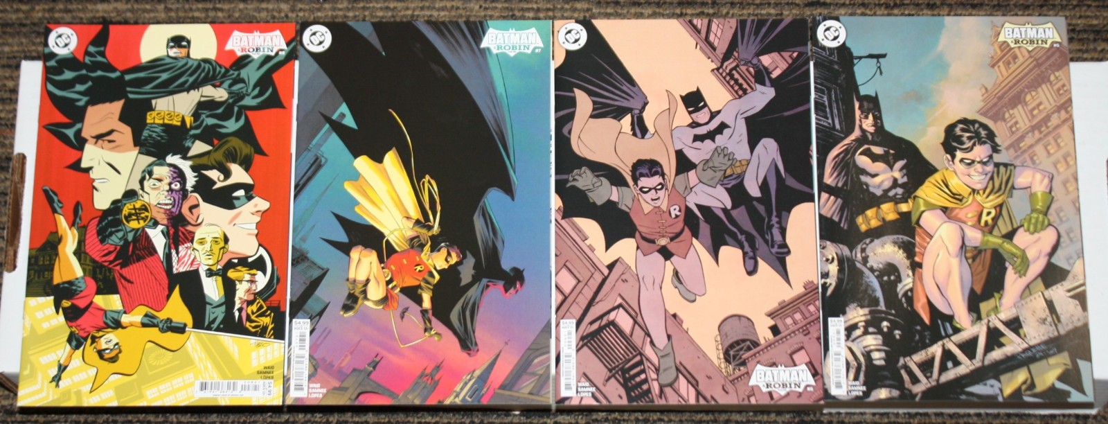 DC Batman & Robin Year One #1-12 COMPLETE SET - ALL C Covers, 1sts - Waid Samnee