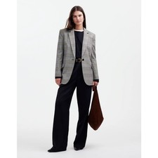 NWT Madewell The Kline Blazer Cooper Plaid Size 4
