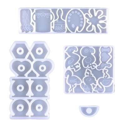 Flamingo Straw Decorative Drop Mould DIY Sunflower Plate Cup Straw Mould