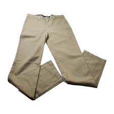 Dickies Flex Pants Teens Girls Size 16 Khaki Brown Work Taper Slim Straight Leg